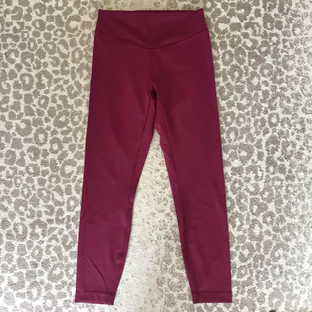 Lululemon High Rise Leggings, Deep Luxe, Size 8 - Picture 2 of 14
